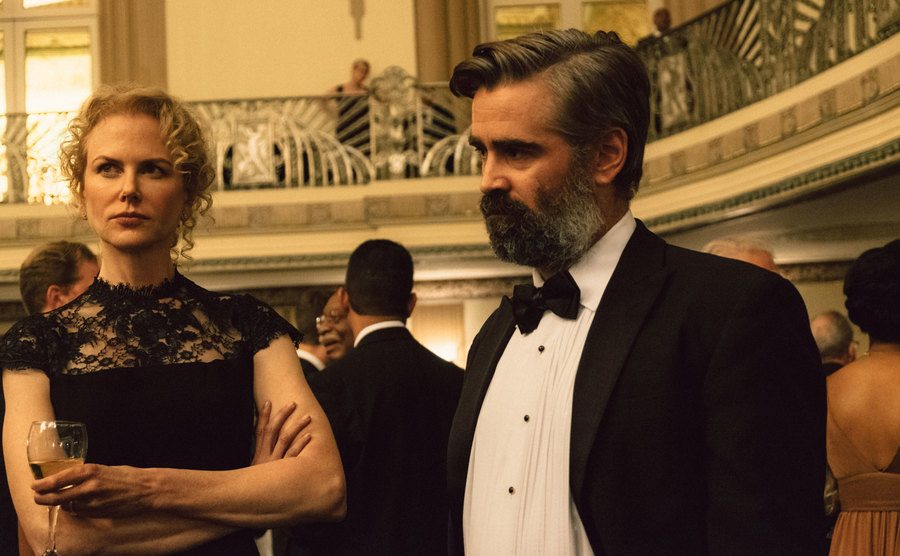 A still of Nicole Kidman and Farrell in The Killing of a Sacred Deer.