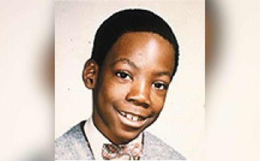 A portrait of young Eddie Murphy. 