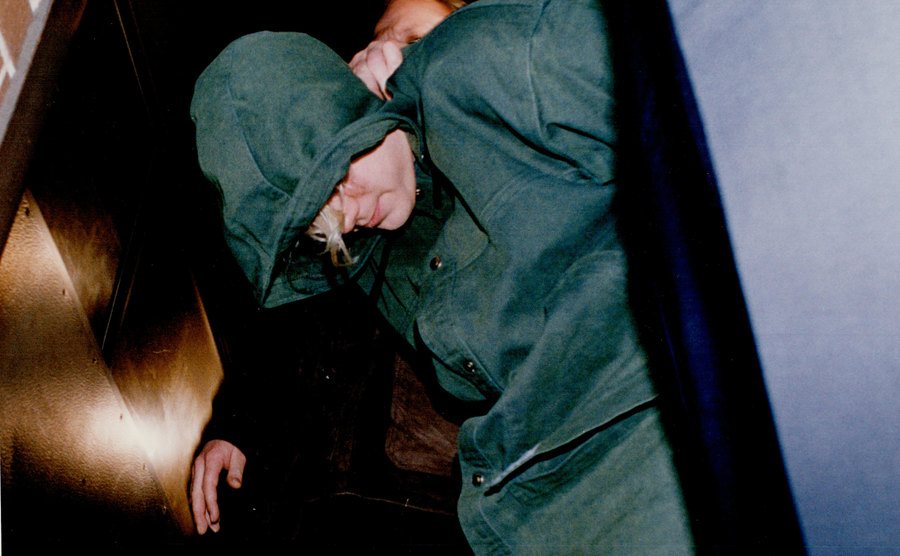 A photo of Paul Bernardo’s arrest.