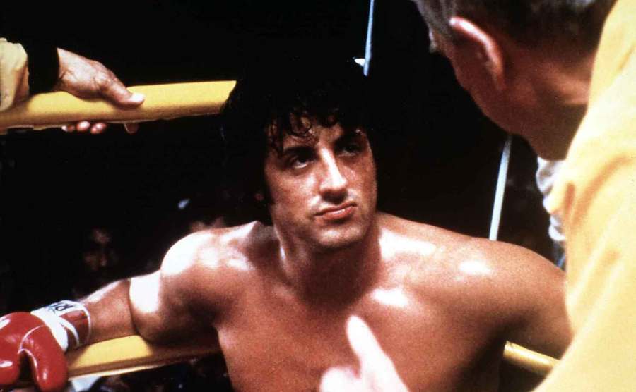 Sylvester Stallone in Rocky.