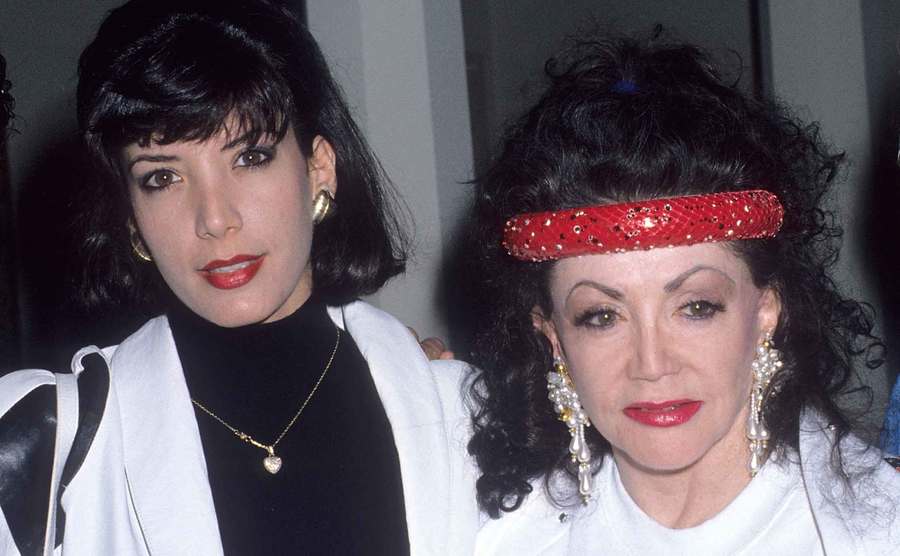 Jackie Stallone and daughter Toni-Ann Filiti attend an event.
