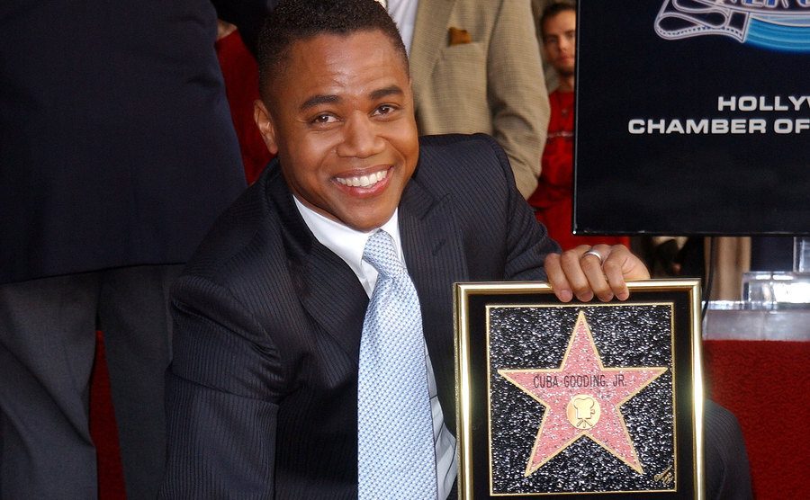 A photo of Gooding Jr. at the Hollywood Walk of Fame.