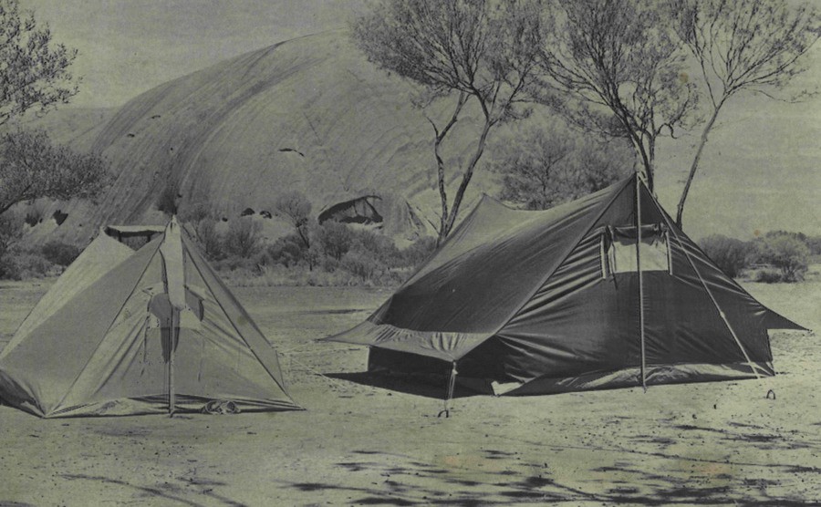 A photo of Ayers Rock camping ground from which Azaria Chamberlain disappeared.