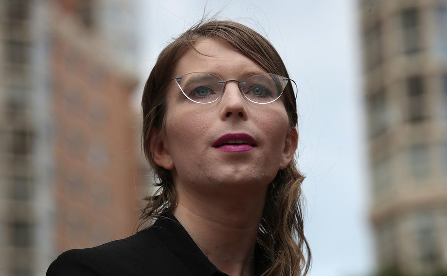 A photo of Chelsea Manning.