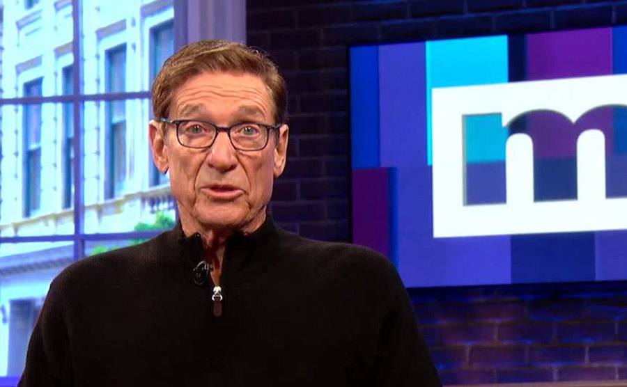 A still of Maury Povich during the show.