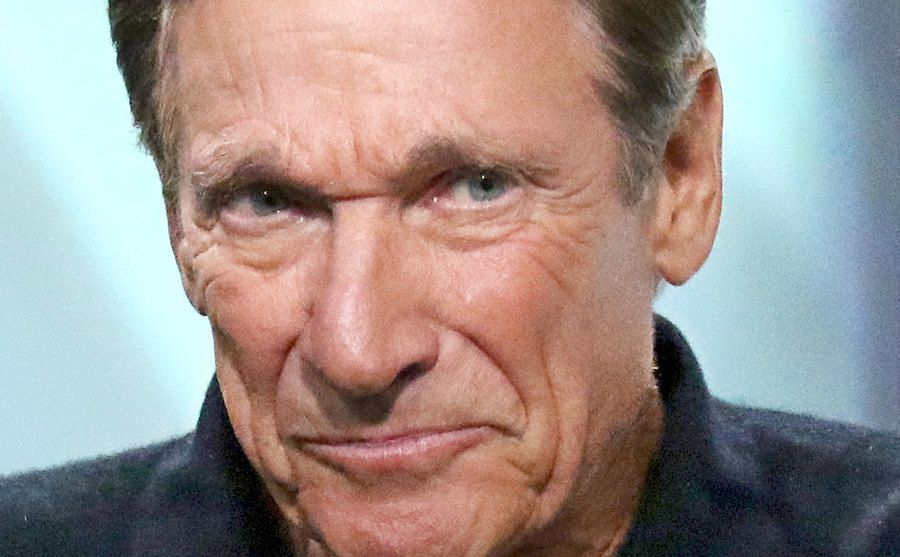 A photo of Maury Povich during an interview.