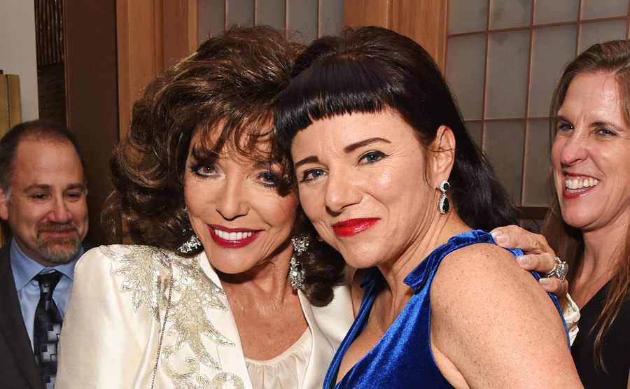 Dame Joan Collins and daughter Tara Newley attend an after-party