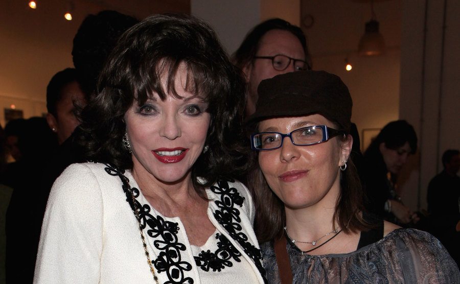 Joan Collins and her daughter, Katyana Kass at the 'Slim, Rich & Famous'. 