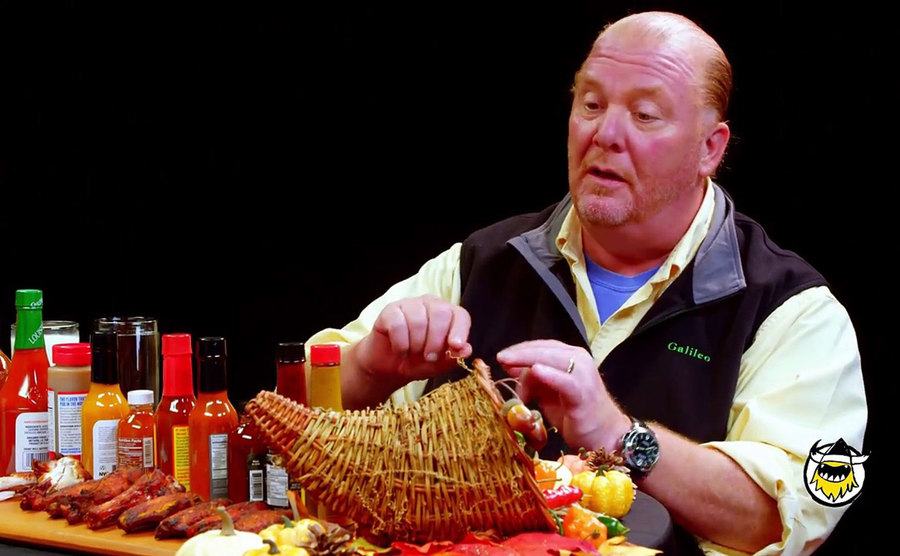 Mario Batali during his Hot One's episode. 