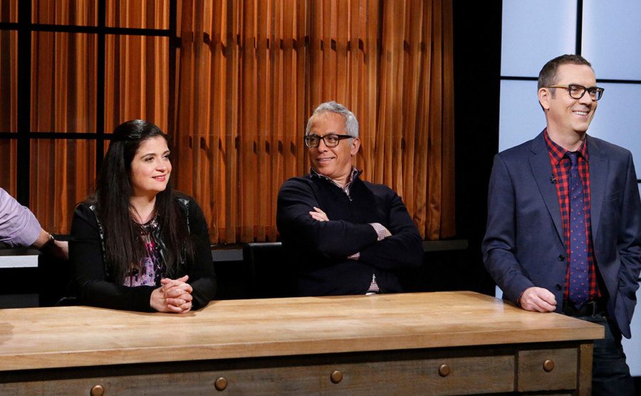 A still of an episode from Chopped.
