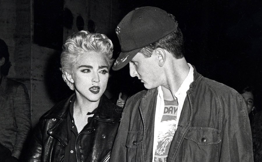 A dated photo of Madonna and Penn.