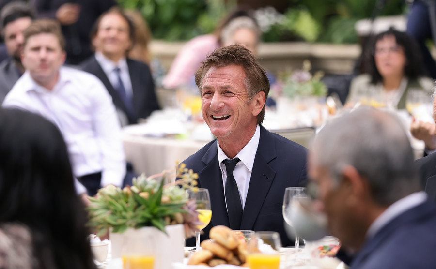 A photo of Sean Penn during an event.