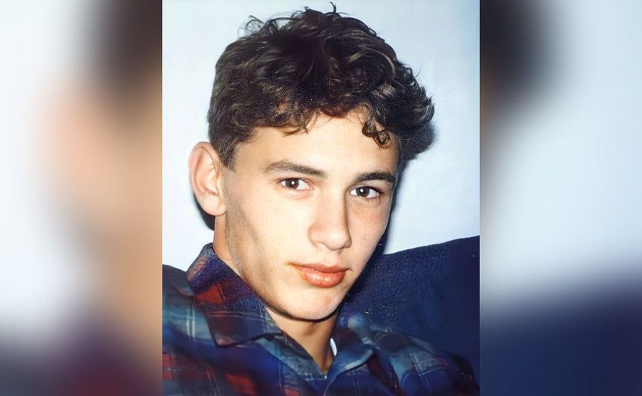 A photo of a young James Franco. 