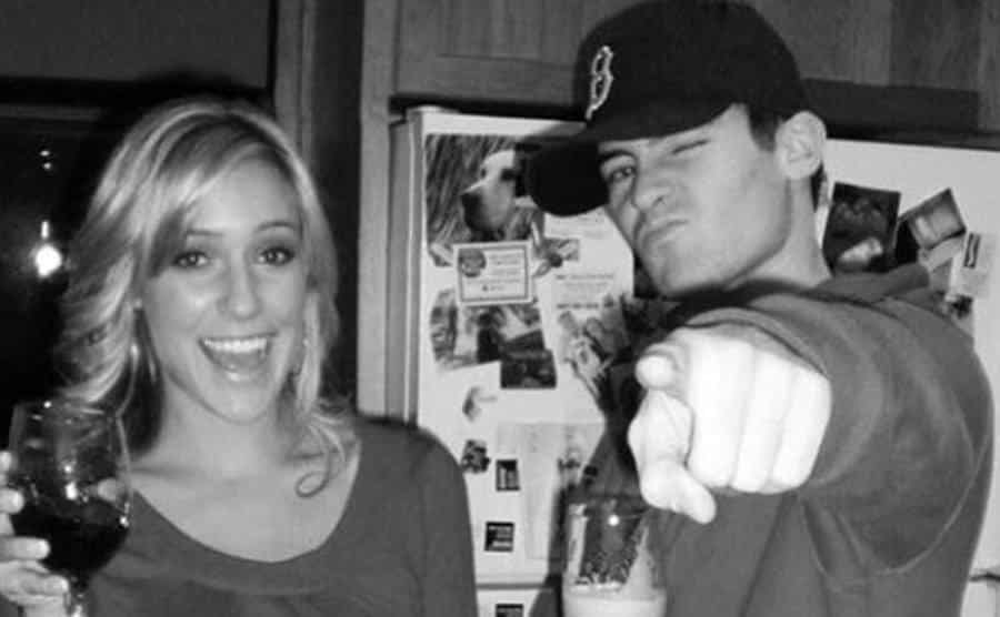 A dated picture of Cavallari with her brother at home.