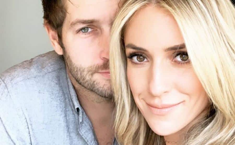 Cavallari and Cutler take a photo together at home.