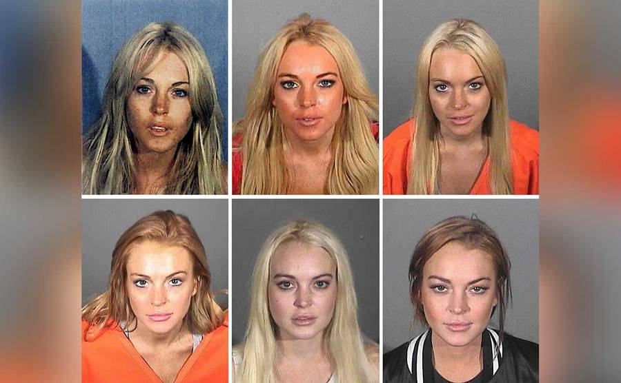 Mugshots of Lindsay Lohan 