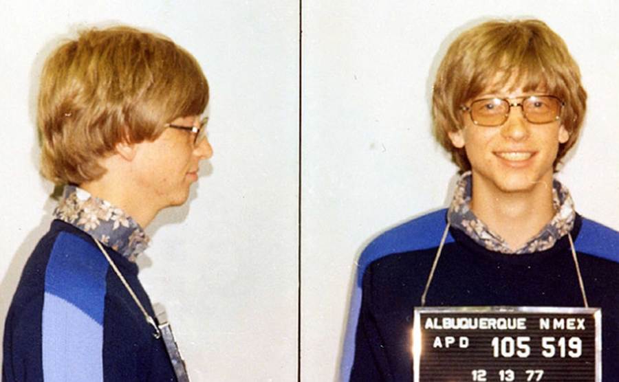 Bill Gates’ mugshot. 