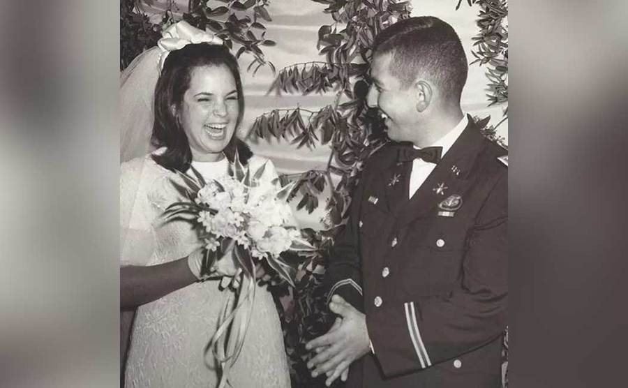 Ina and Jeffrey Garten on their wedding day. 