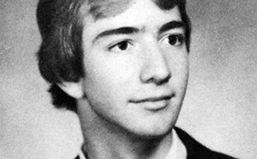 A portrait of Bezos in his teens.