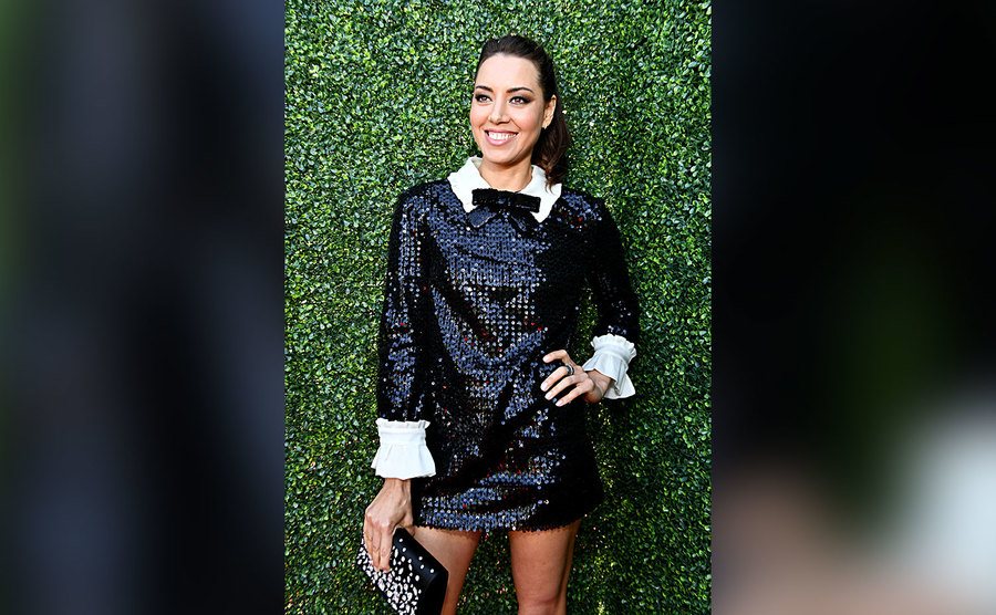 Aubrey Plaza attends the 2019 MTV Movie and TV Awards. 
