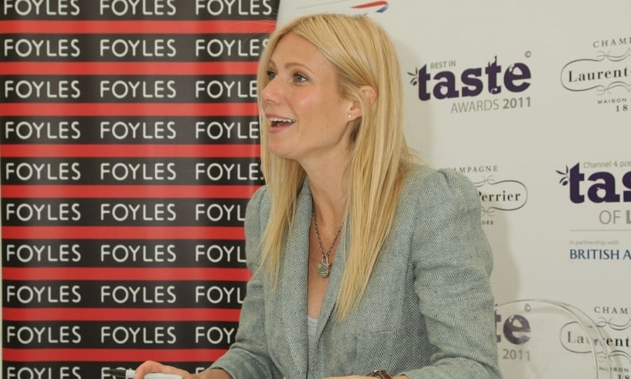 Gwyneth Paltrow during a signing for her cookbook 'Notes from My Kitchen Table',